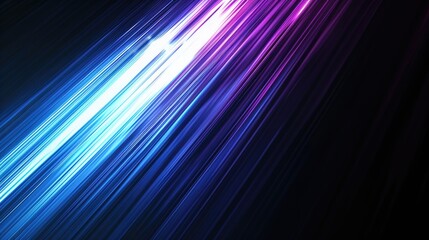 A blue and purple abstract wallpaper with a black background.