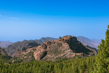 Panoramic View Over The Central Mountains