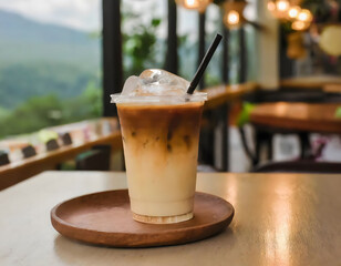 Delicious cup of iced coffee