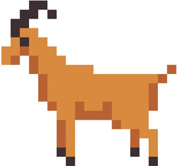 Fototapeta premium goat vector in pixels