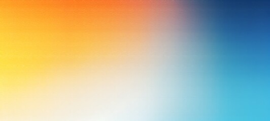 Abstract color gradient background grainy orange blue yellow white noise texture backdrop