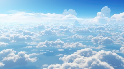 White Cloud background on blue sky beautiful view 