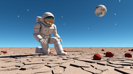 Obraz premium astronaut in space