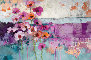"Spring's Painterly Tapestry", spring art