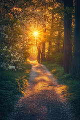 Enchanted Forest Path, spring art