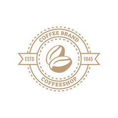 Coffee logo, suitable for coffee shop logo or product brand identity.