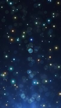 A Dance of Fantastical Luminescence Lighting Up the Night Sky. A Mystical Light Creates a Sense of Specialness. This is a Vertical Screen Background Animation Suitable for Loop Playback.