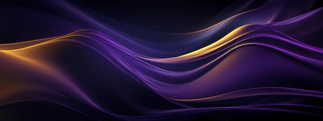 Abstract background with purple and yellow color waves