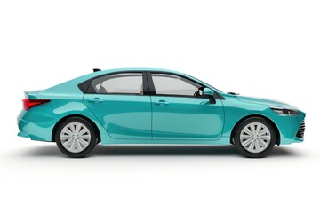 Fototapeta premium Isolated passenger car with focus stacking.