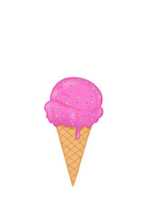 draw ice cream vector 