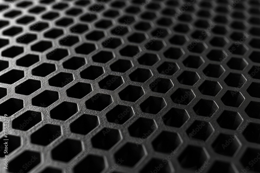 Poster a black and white photo depicting a smooth metal surface. suitable for various applications