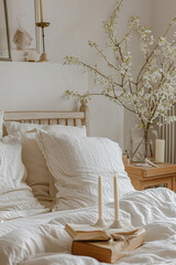"Serene Stillness: Embracing Slow Living", spring art
