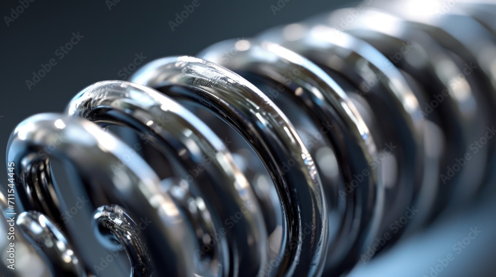 Poster a close-up view of a bunch of metal rings. versatile and suitable for various projects