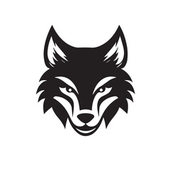 Obraz premium wolf head mascot vector