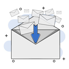 a simple design for the number of incoming messages