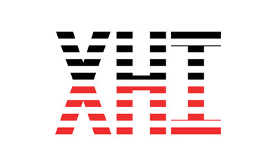 XHI three initial letter iconic line negative space minimal logo design vector template. monogram, abstract, wordmark, business, typography, minimalist, brand, company, flat, modern, unique, simple