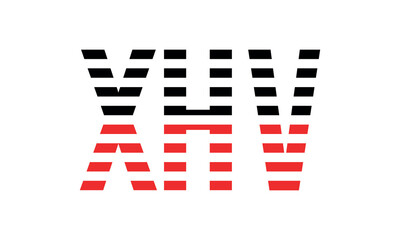 XHV three initial letter iconic line negative space minimal logo design vector template. monogram, abstract, wordmark, business, typography, minimalist, brand, company, flat, modern, unique, simple