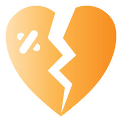 Broken Icon, gradien style icon vector illustration, Suitable for website, mobile app, print, presentation, infographic and any other project.