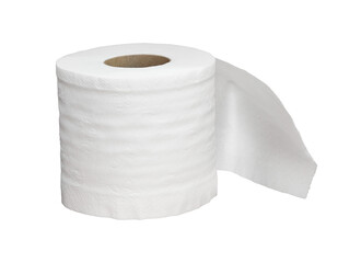 white tissue paper roll isolated