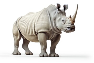 Obraz premium Rhino isolated on a white background