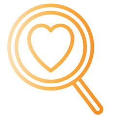 Search Icon, gradien style icon vector illustration, Suitable for website, mobile app, print, presentation, infographic and any other project.