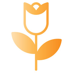 Flower Icon, gradien style icon vector illustration, Suitable for website, mobile app, print, presentation, infographic and any other project.