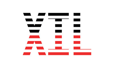 XIL three initial letter iconic line negative space minimal logo design vector template. monogram, abstract, wordmark, business, typography, minimalist, brand, company, flat, modern, unique, simple