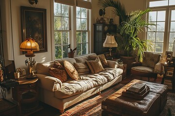 Styled living room