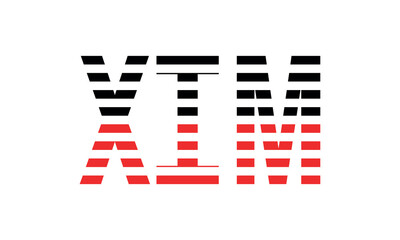 XIM three initial letter iconic line negative space minimal logo design vector template. monogram, abstract, wordmark, business, typography, minimalist, brand, company, flat, modern, unique, simple