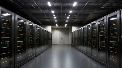 Data center and network devices in high performance operation. Generative AI