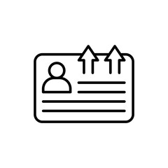 Promotion document outline icons, minimalist vector illustration ,simple transparent graphic element .Isolated on white background