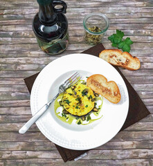 Rührei kürbiskernöl kernöl