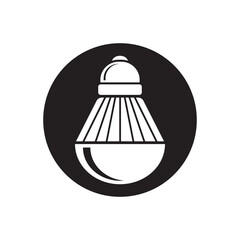 Vector fluorescent bulbs icon logo vector design template