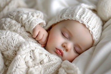 Shot of an infant sleeping