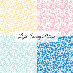 set of light spring wave pattern