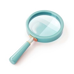 magnifying glass isolated on white