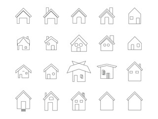 home icon set vector file