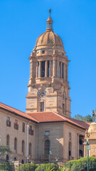 seen on the parliament located in the city of Pretoria in South Africa