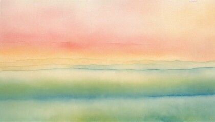 watercolor background with clouds plain wallpaper in pastel shades, watercolour.teal end peach orangde gradient background.Soothing and Serene Gradient Background