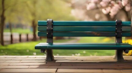 park bench in the park