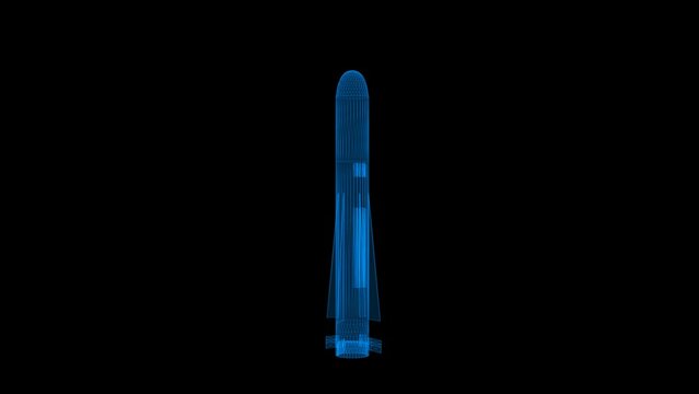 4k missile technology video, rocket video, missile wireframe video, rocket systems video