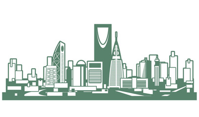 Riyadh Saudi Arabia skyline - 711558895