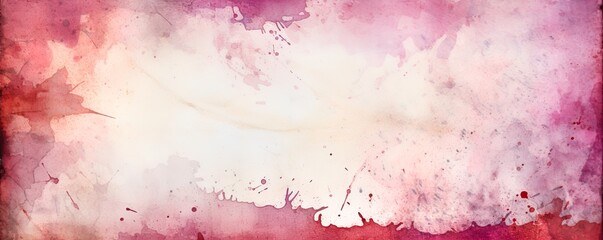 Watercolor border with varying shades of pink, red, magenta, and gentle rose. Ideal for use in social banners, cards, and invitations. Mix of red tones that express feelings of love and emotion.
