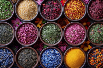 spices in a market
