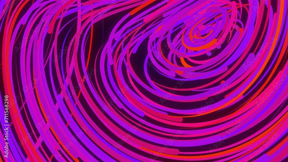 Aufkleber abstract glowing trails. computer generated 3d render