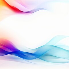  Abstract background with bright waves. Vector illustration. a frame for your design.