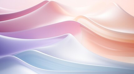 Obraz premium abstract background of soft wavy lines in pink and blue colors