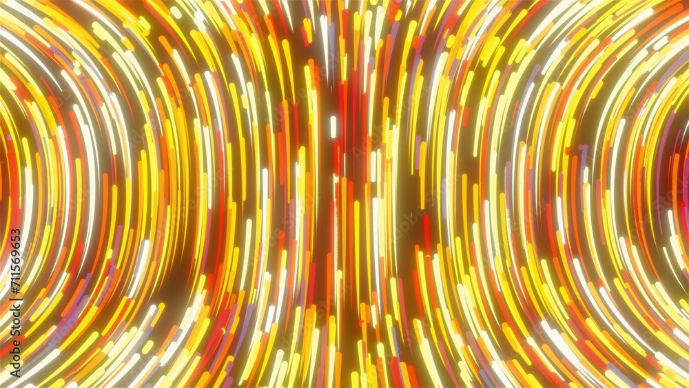 Poster abstract glowing trails. computer generated 3d render