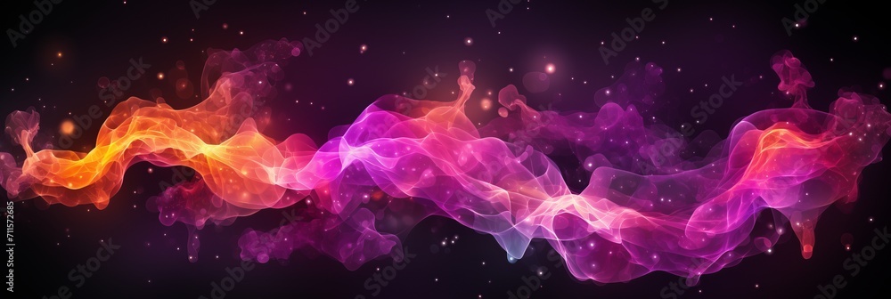 Poster abstract space background with dynamic particle visualization for scientific big data networks