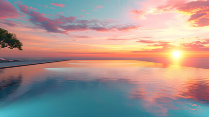 Obraz premium Sunlight, outdoor, summer, travel, sea, crashing waves on the shoreline beach. Tropical beach surf. Abstract aerial ocean view, sunset, blue, holiday, vacation 